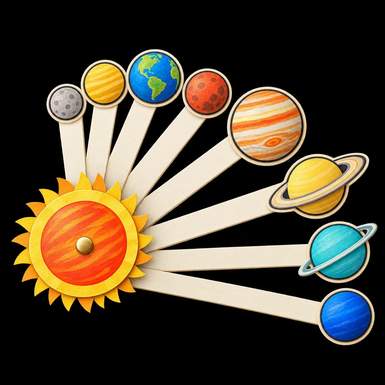 Système solaire en 3D